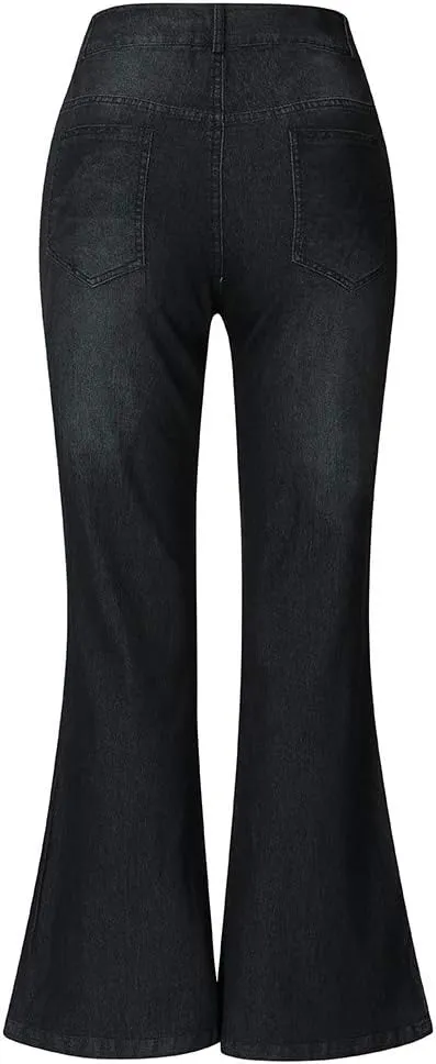 LCMTWX High Waisted Jeans for Women Bib Women's Fashion Bib Rompers Pants Women's Jeans Plus Size Clothes for Women Women's