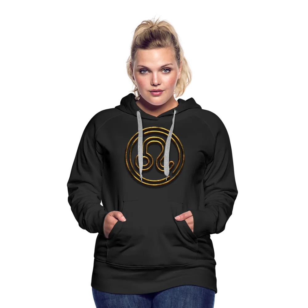 Leo 3D Gold Women’s Premium Hoodie