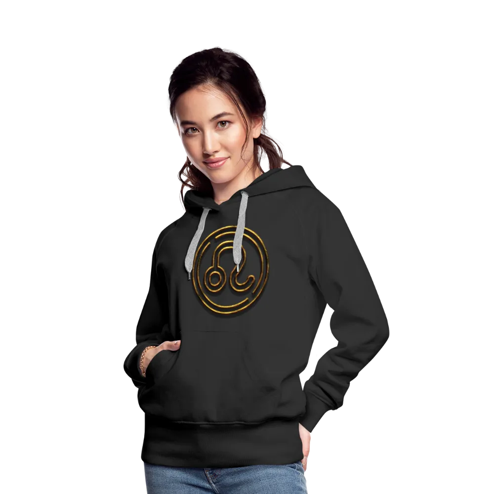 Leo 3D Gold Women’s Premium Hoodie
