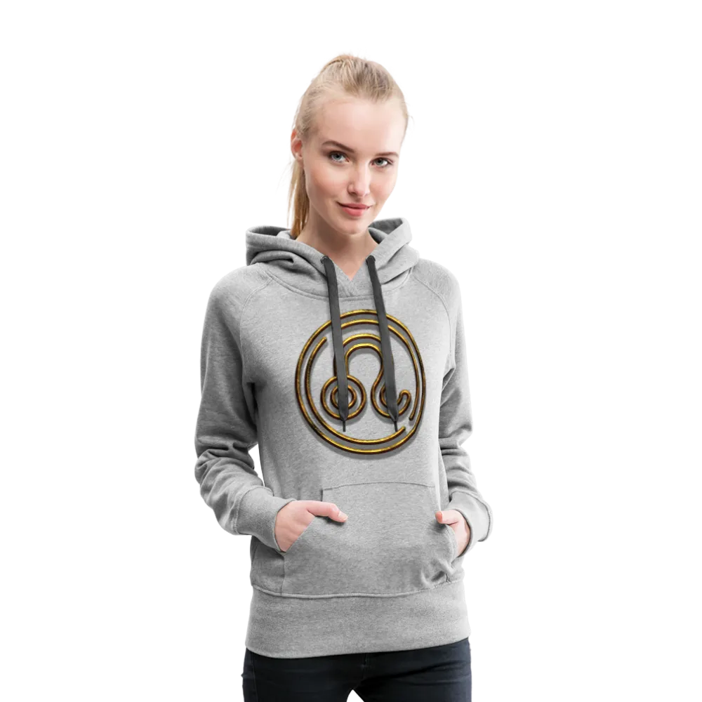 Leo 3D Gold Women’s Premium Hoodie