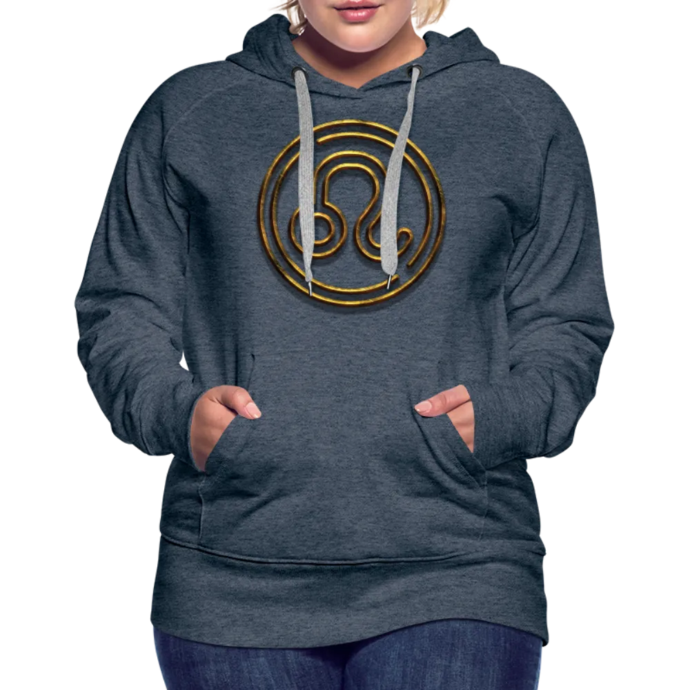 Leo 3D Gold Women’s Premium Hoodie