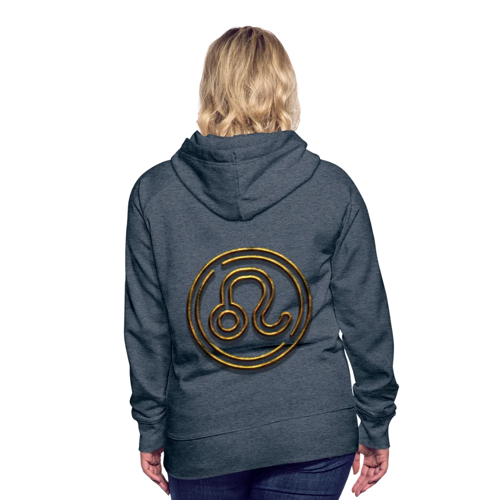 Leo 3D Gold Women’s Premium Hoodie