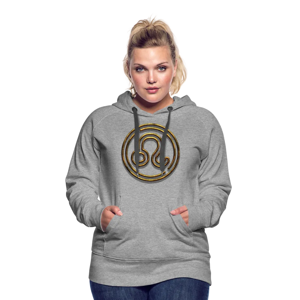 Leo 3D Gold Women’s Premium Hoodie