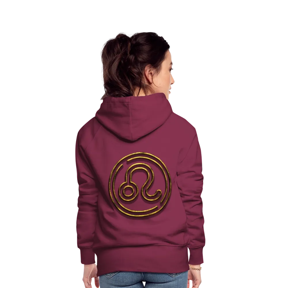 Leo 3D Gold Women’s Premium Hoodie