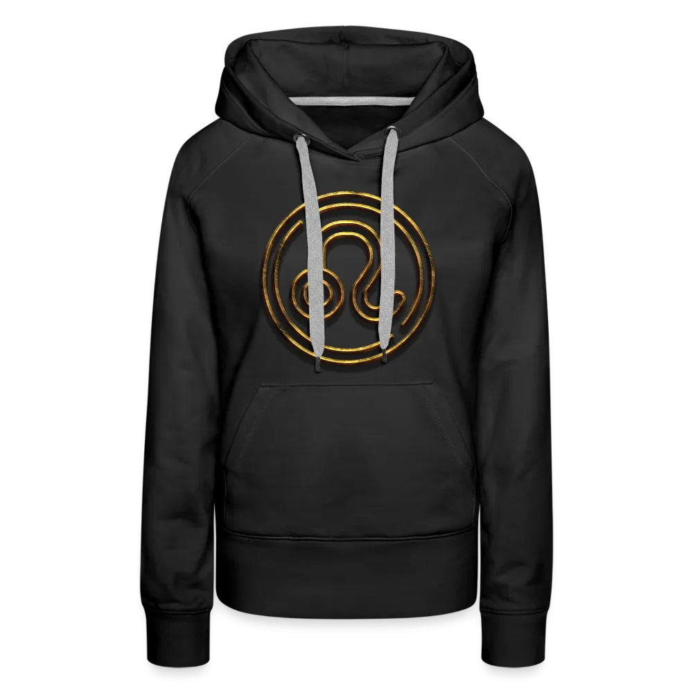 Leo 3D Gold Women’s Premium Hoodie