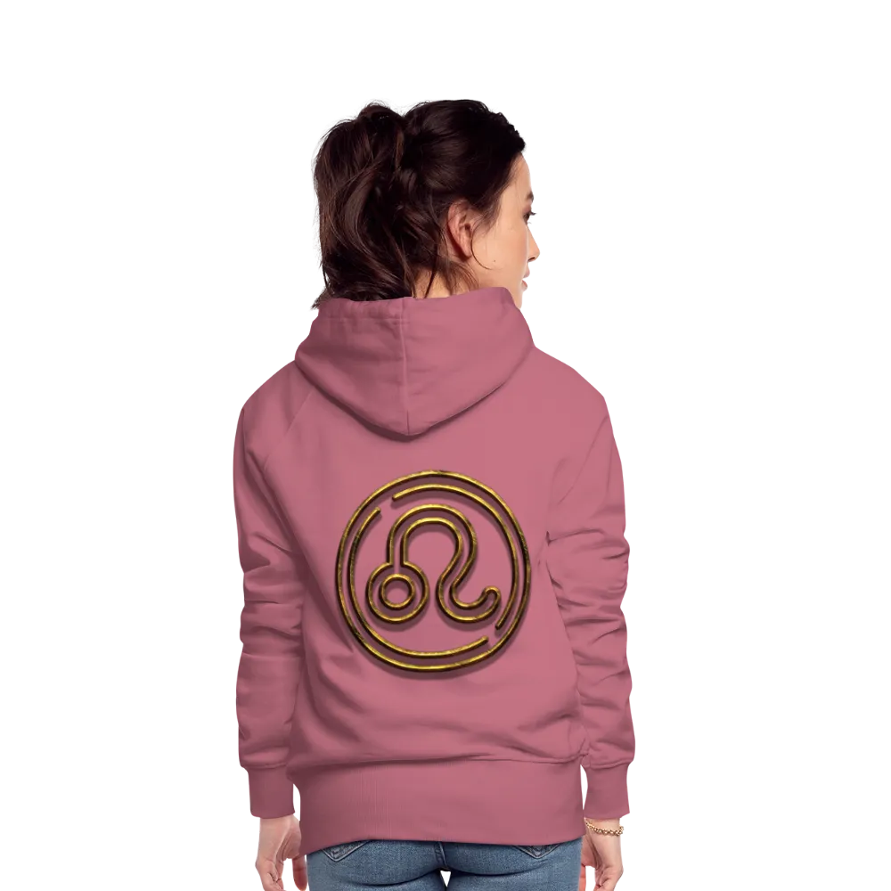 Leo 3D Gold Women’s Premium Hoodie