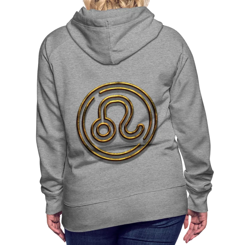 Leo 3D Gold Women’s Premium Hoodie