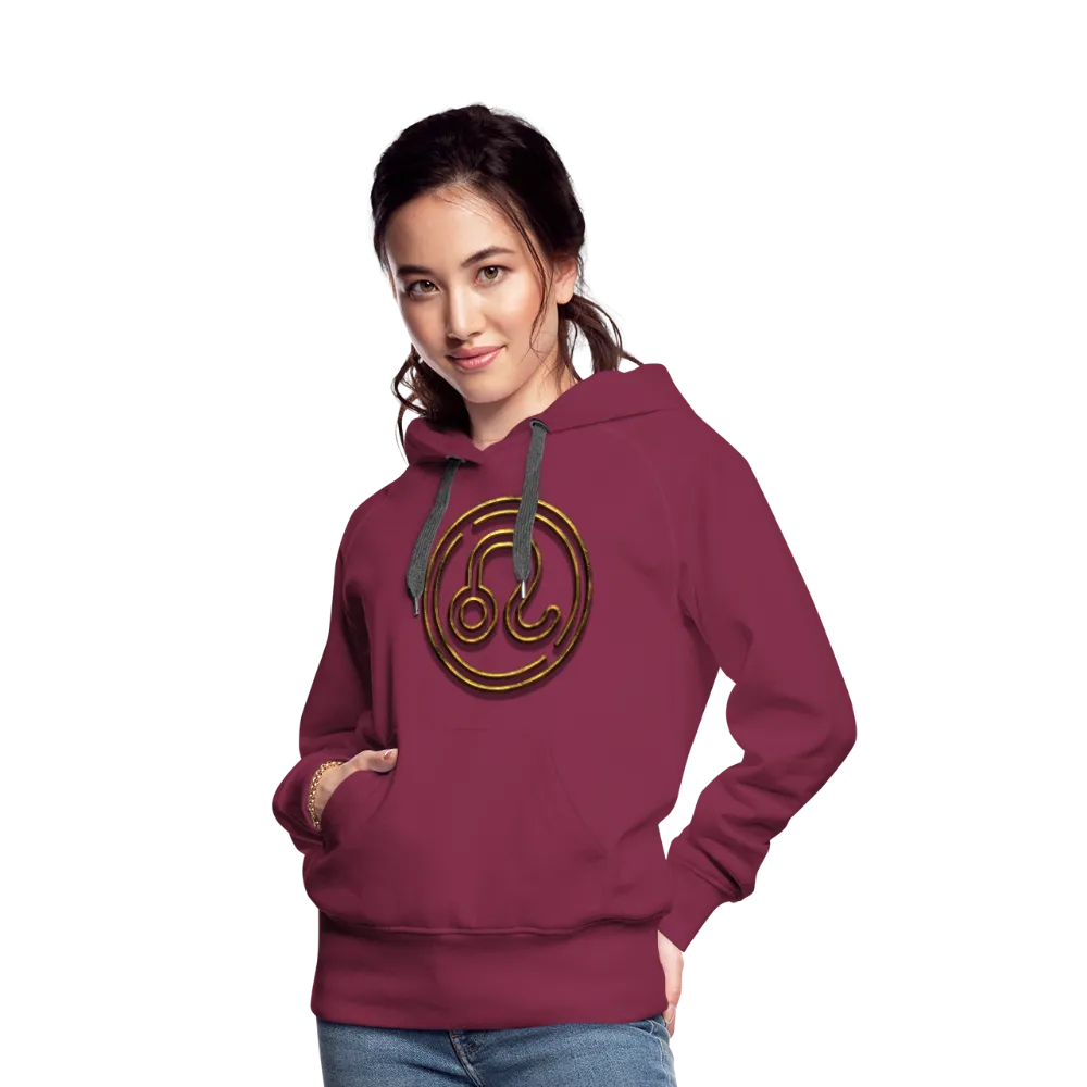Leo 3D Gold Women’s Premium Hoodie