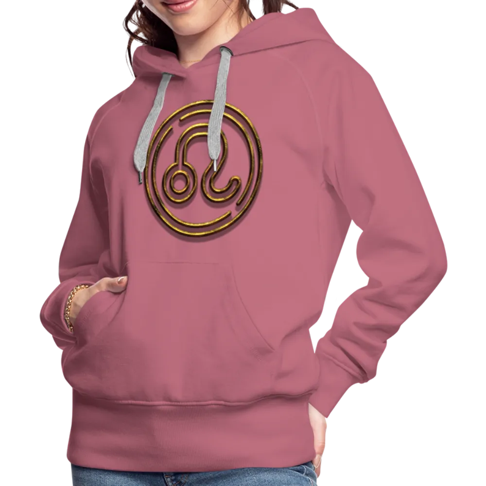 Leo 3D Gold Women’s Premium Hoodie