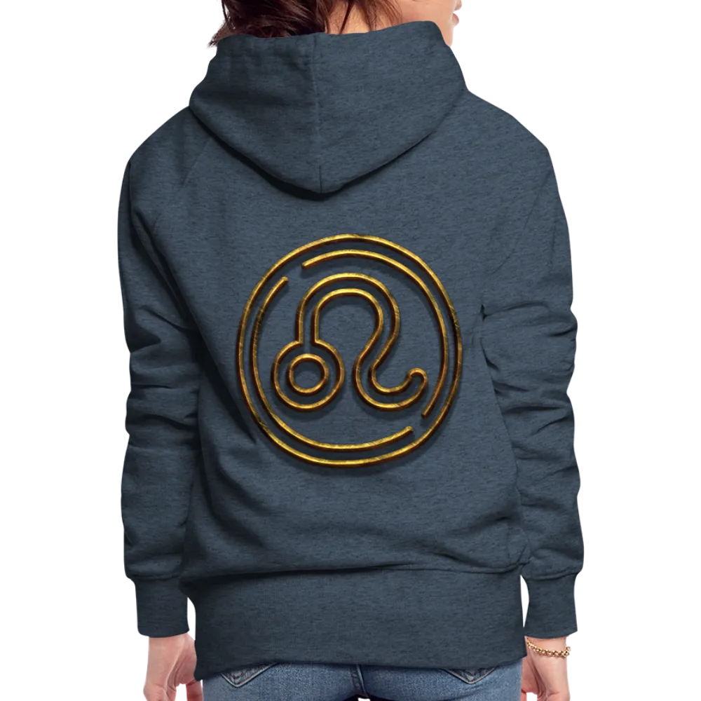 Leo 3D Gold Women’s Premium Hoodie
