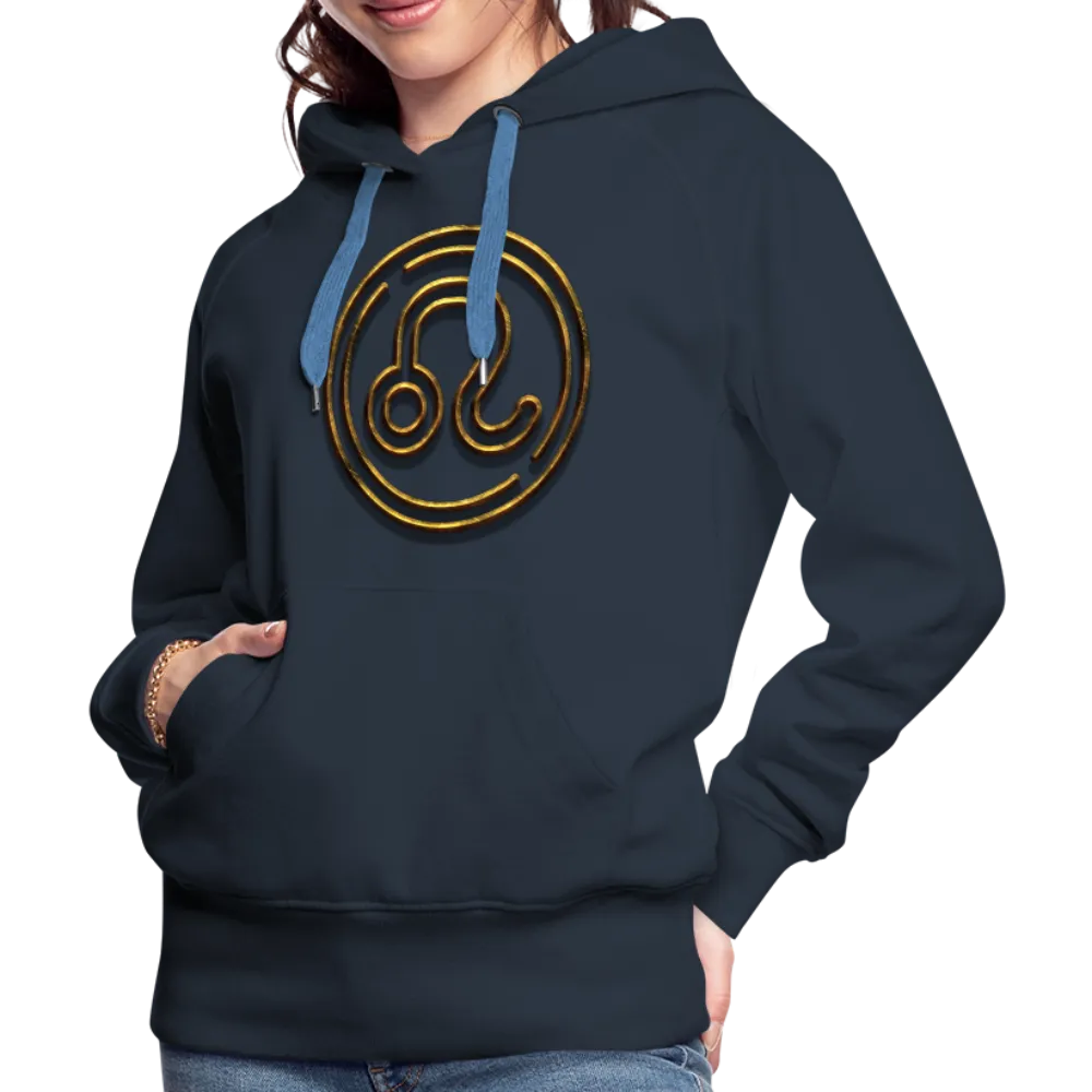Leo 3D Gold Women’s Premium Hoodie