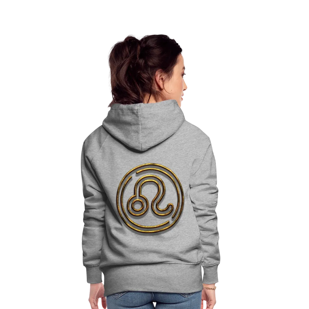 Leo 3D Gold Women’s Premium Hoodie