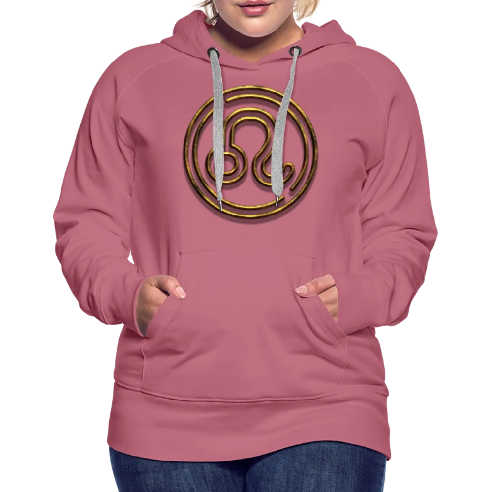 Leo 3D Gold Women’s Premium Hoodie