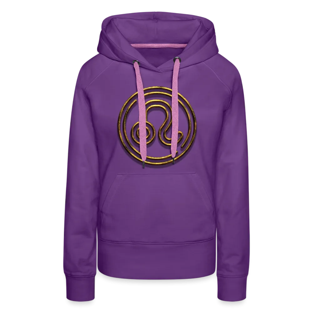 Leo 3D Gold Women’s Premium Hoodie