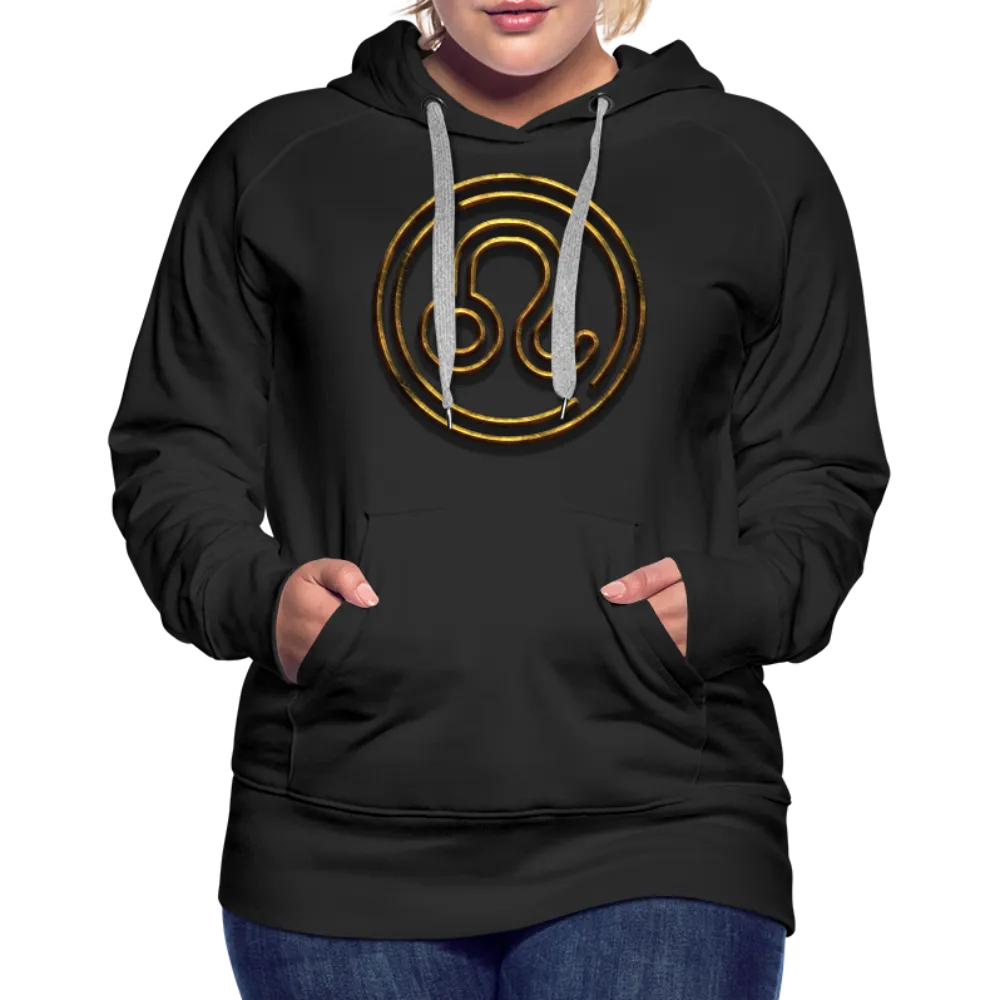 Leo 3D Gold Women’s Premium Hoodie