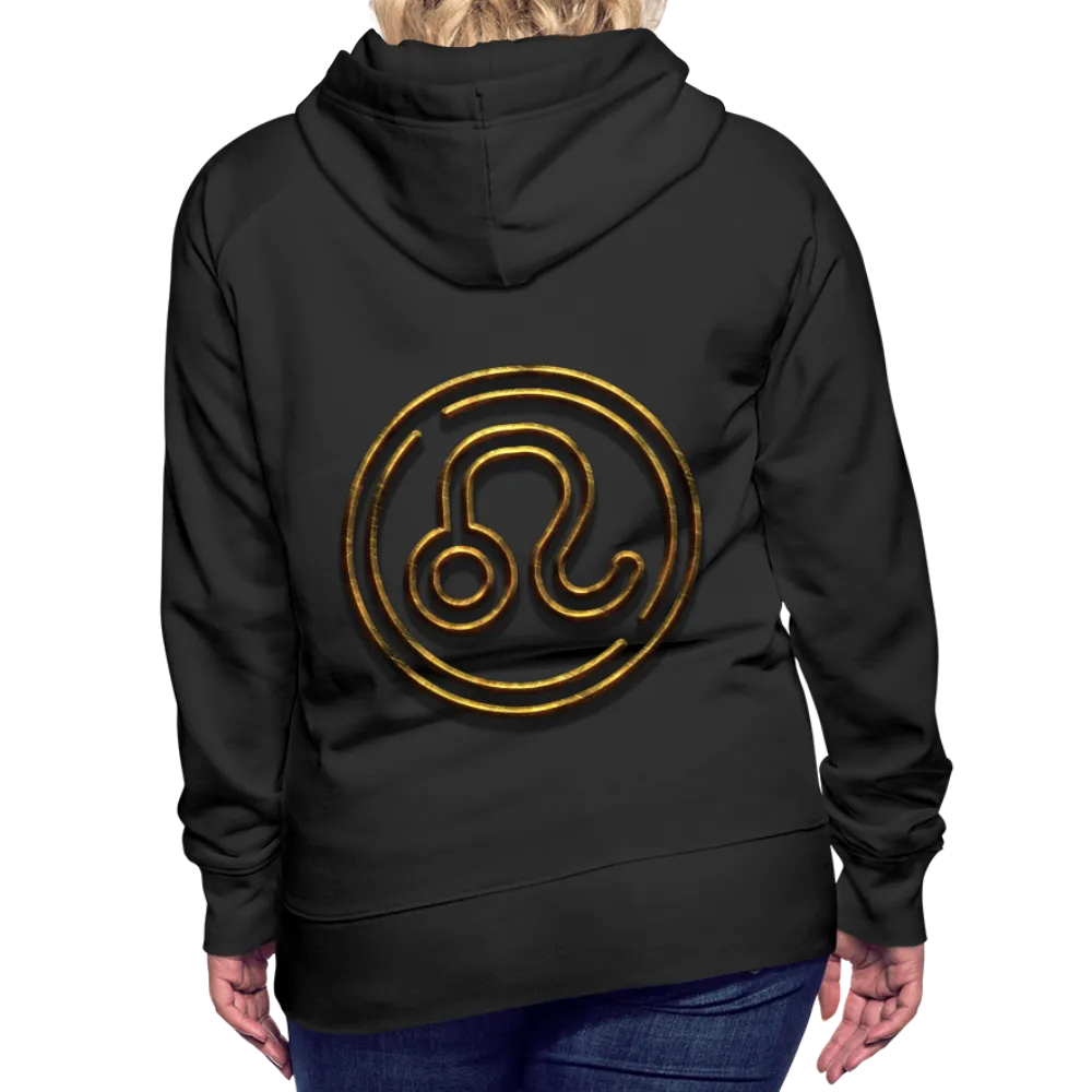 Leo 3D Gold Women’s Premium Hoodie
