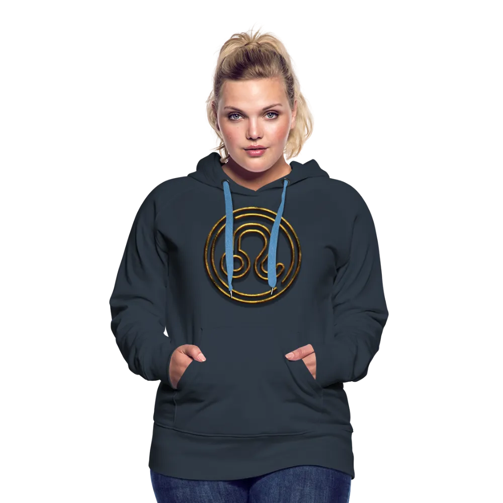 Leo 3D Gold Women’s Premium Hoodie