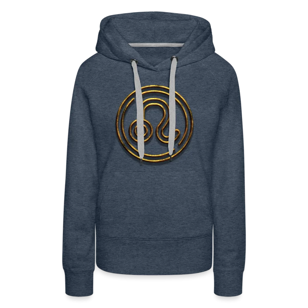Leo 3D Gold Women’s Premium Hoodie