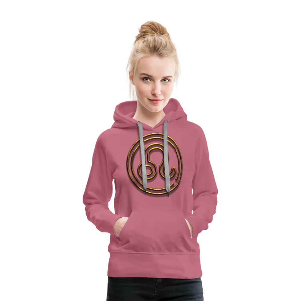 Leo 3D Gold Women’s Premium Hoodie