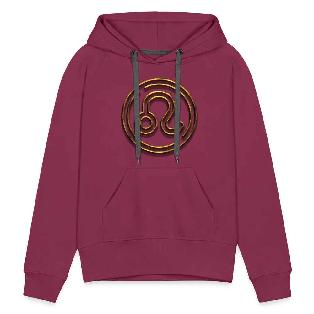 Leo 3D Gold Women’s Premium Hoodie