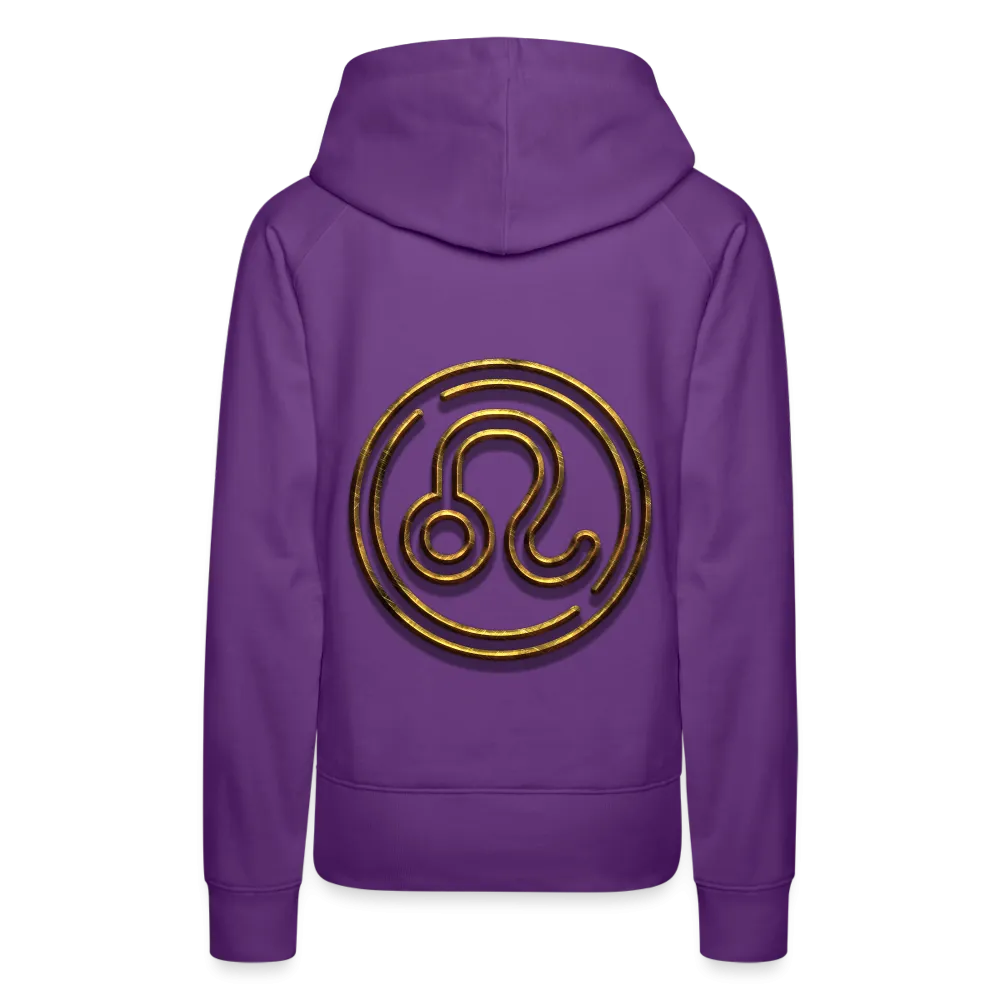 Leo 3D Gold Women’s Premium Hoodie