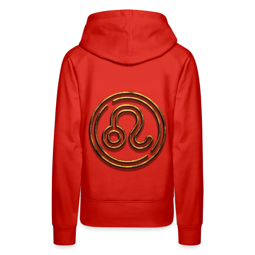 Leo 3D Gold Women’s Premium Hoodie