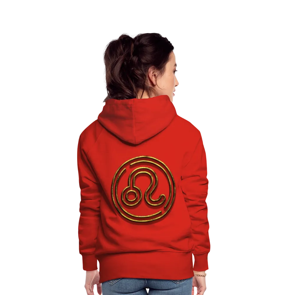 Leo 3D Gold Women’s Premium Hoodie