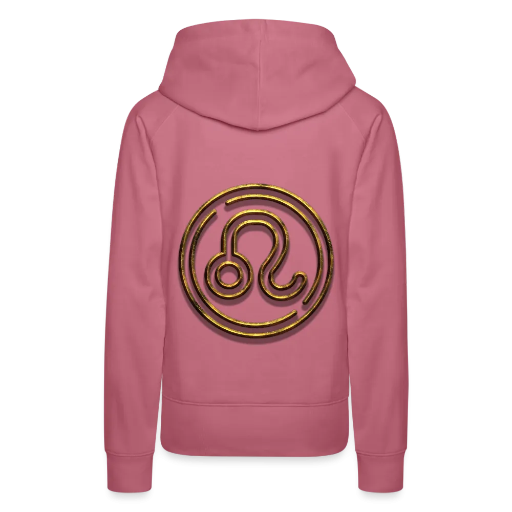 Leo 3D Gold Women’s Premium Hoodie