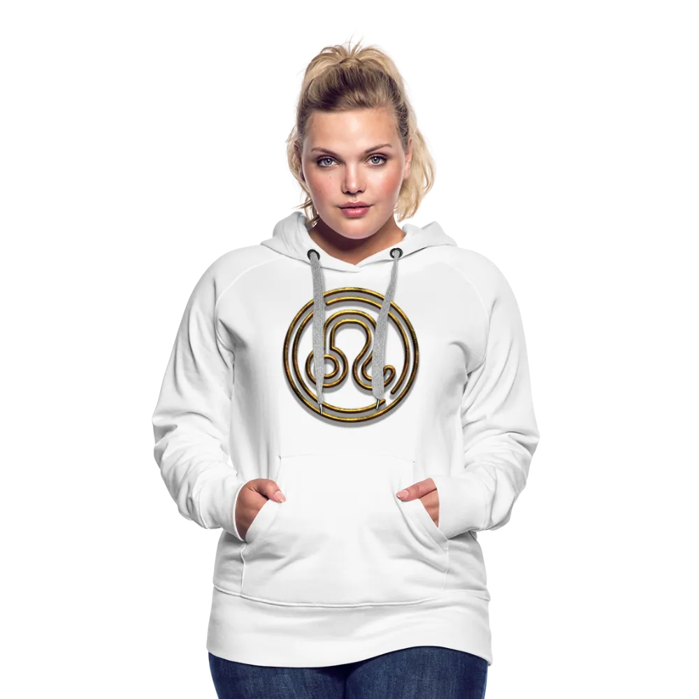 Leo 3D Gold Women’s Premium Hoodie