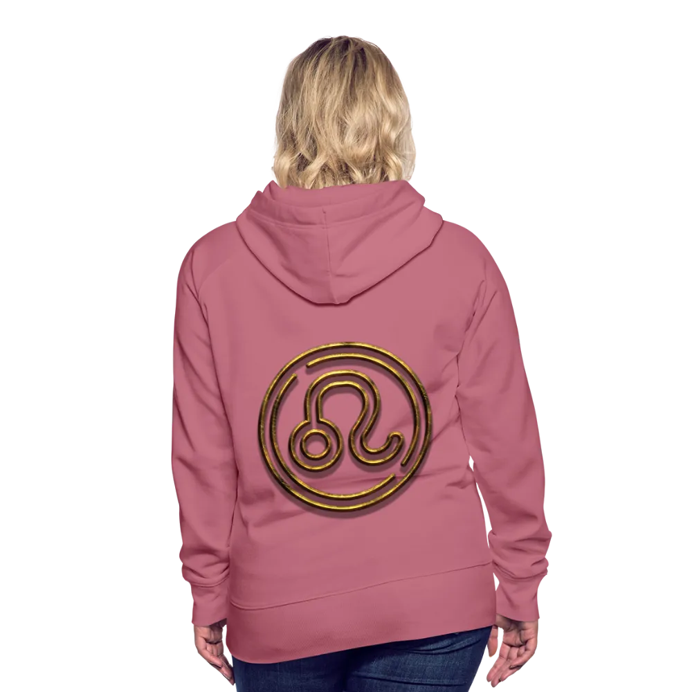 Leo 3D Gold Women’s Premium Hoodie