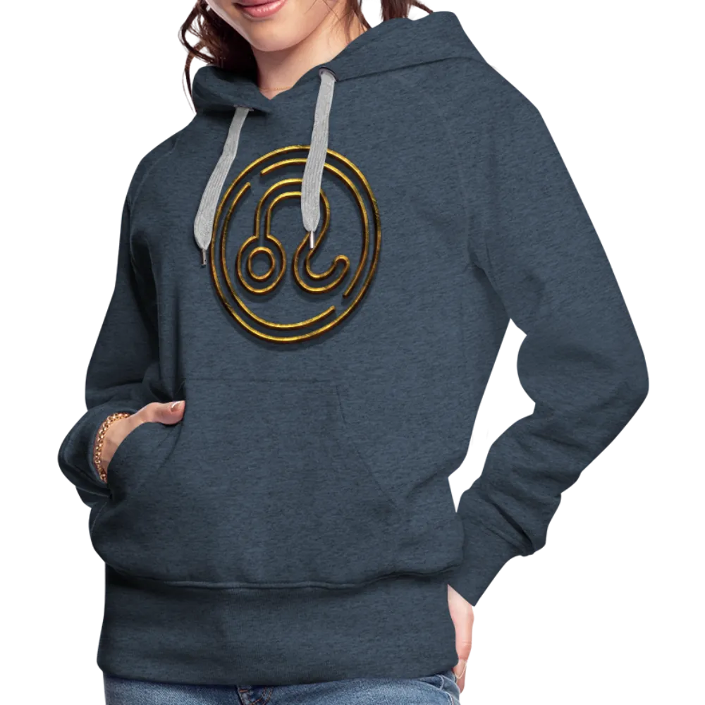 Leo 3D Gold Women’s Premium Hoodie