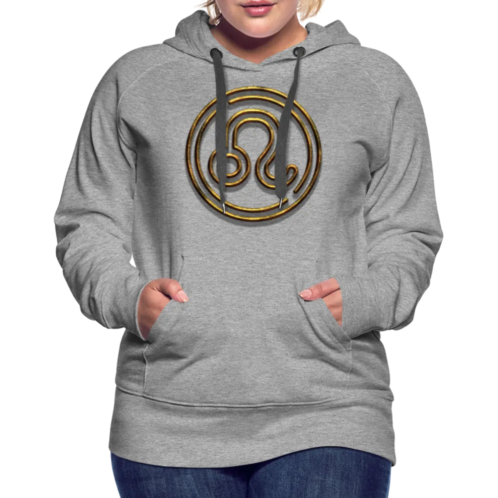 Leo 3D Gold Women’s Premium Hoodie