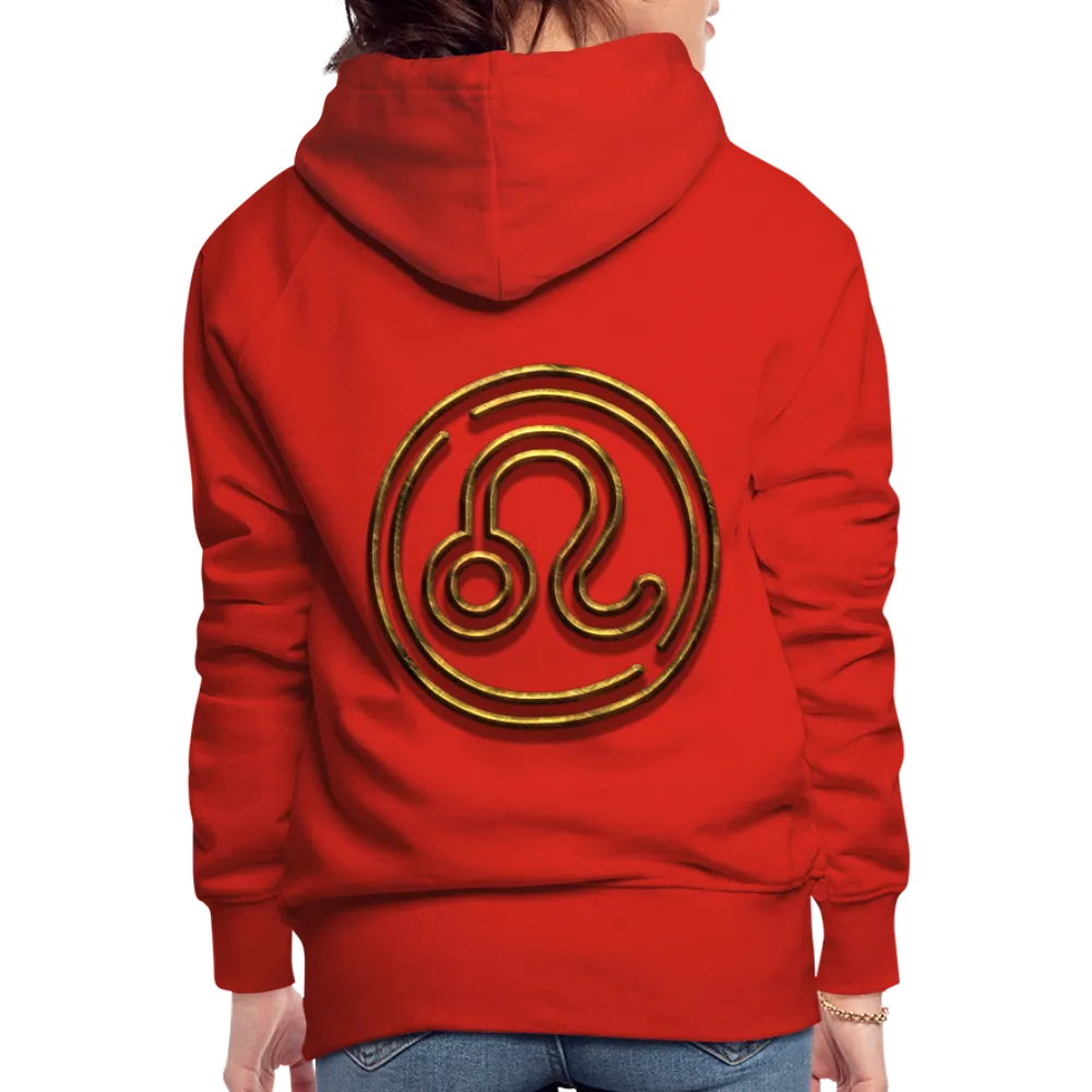 Leo 3D Gold Women’s Premium Hoodie
