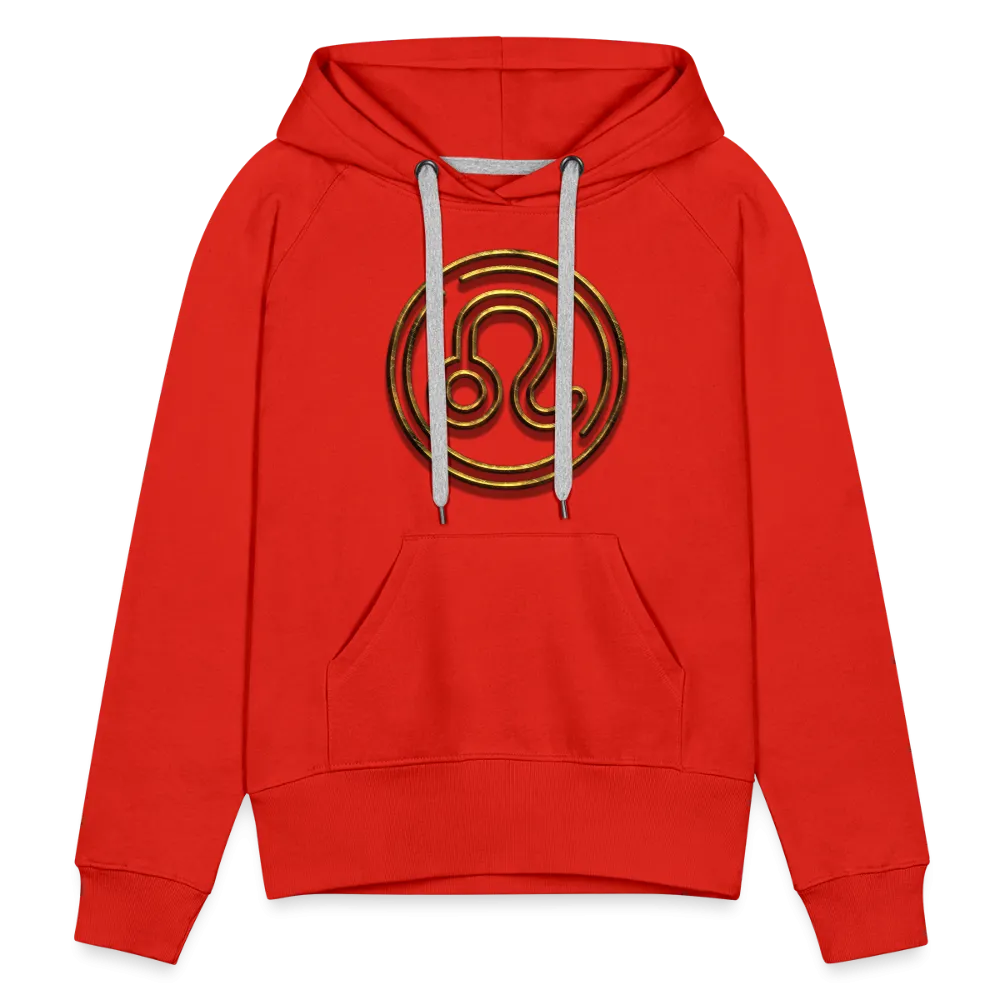 Leo 3D Gold Women’s Premium Hoodie