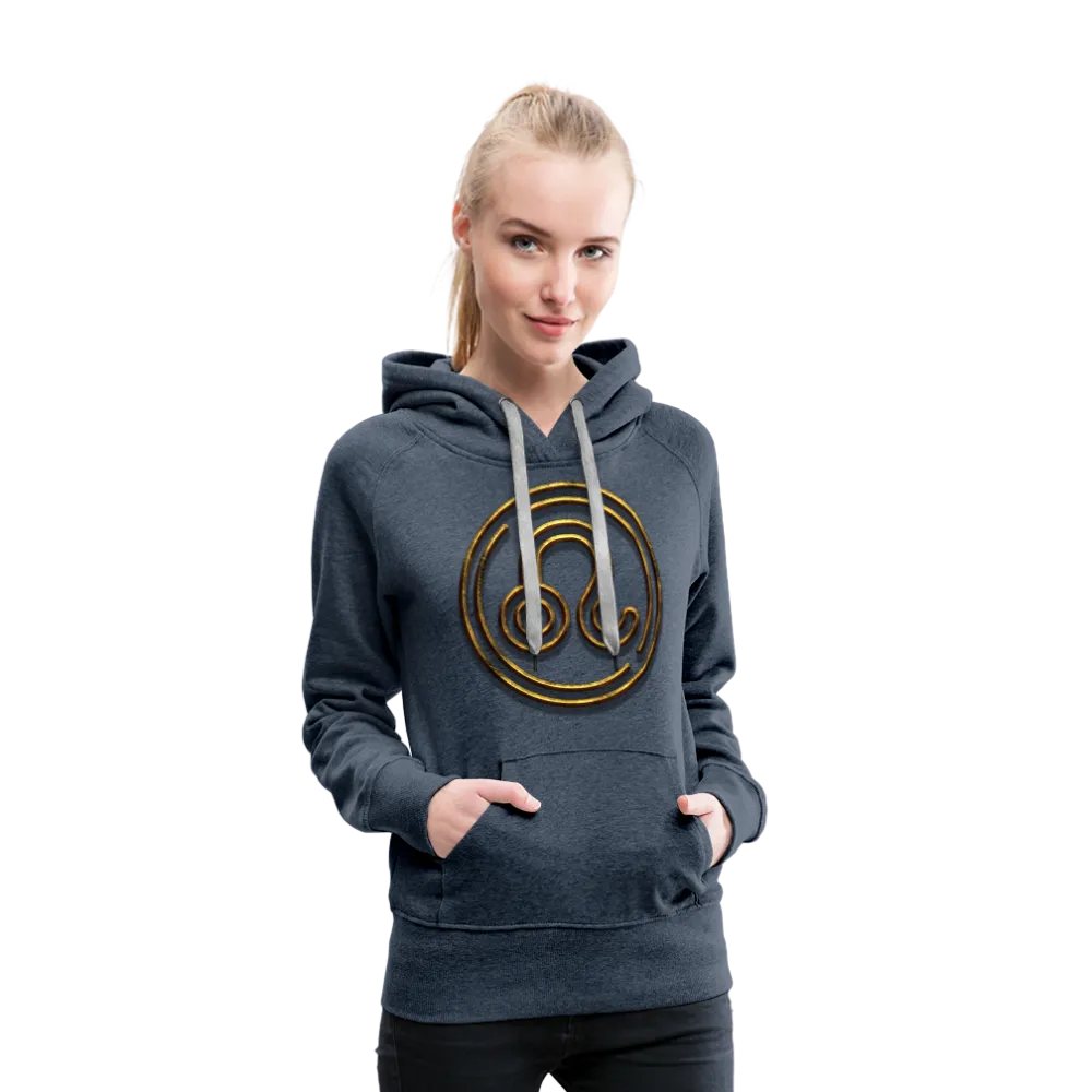 Leo 3D Gold Women’s Premium Hoodie