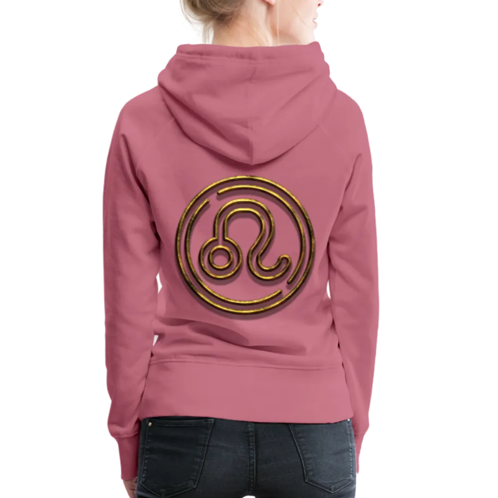 Leo 3D Gold Women’s Premium Hoodie