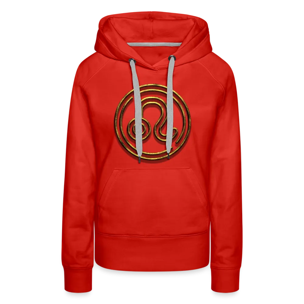 Leo 3D Gold Women’s Premium Hoodie