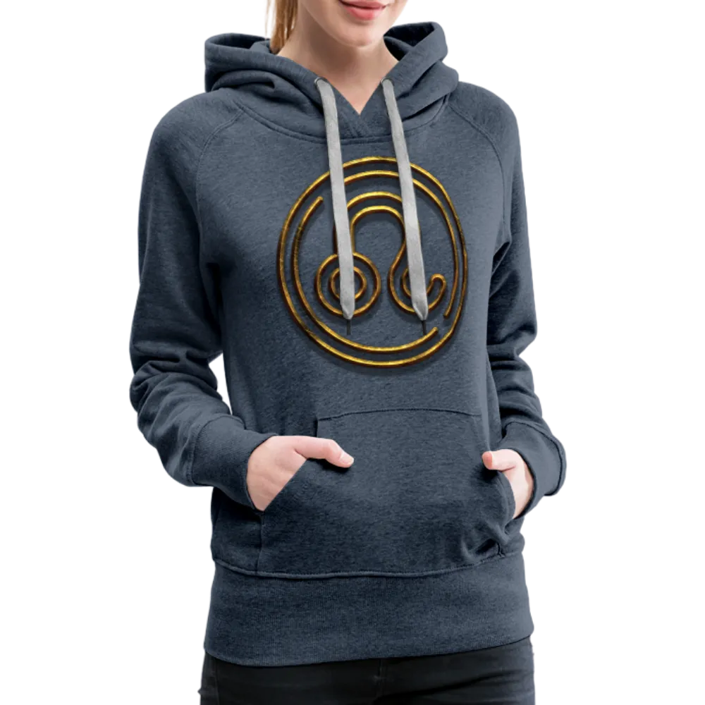 Leo 3D Gold Women’s Premium Hoodie