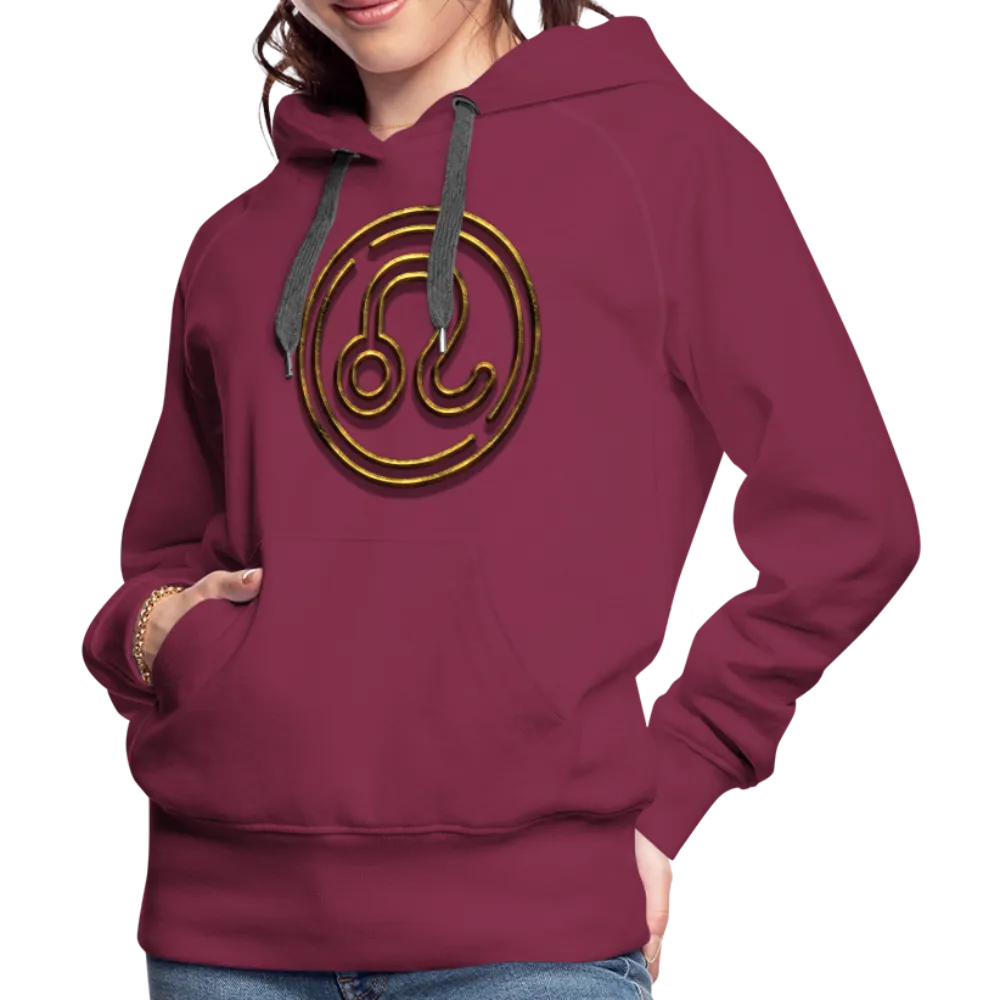 Leo 3D Gold Women’s Premium Hoodie