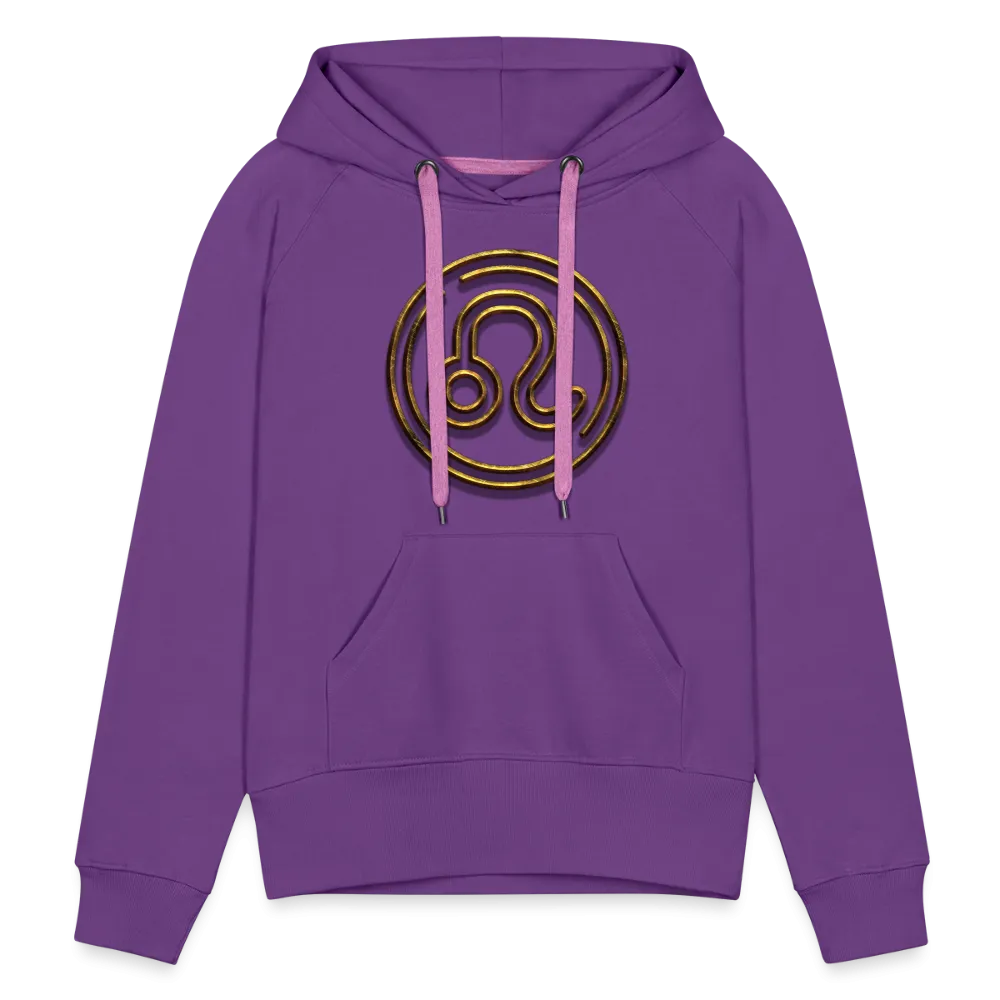 Leo 3D Gold Women’s Premium Hoodie