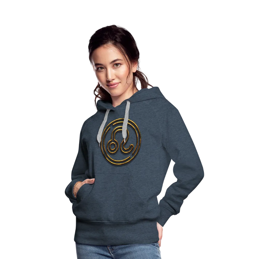 Leo 3D Gold Women’s Premium Hoodie