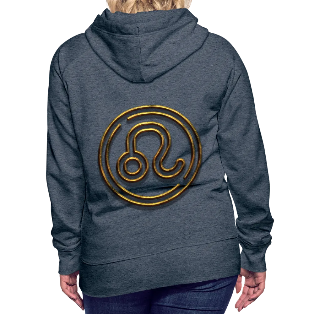Leo 3D Gold Women’s Premium Hoodie