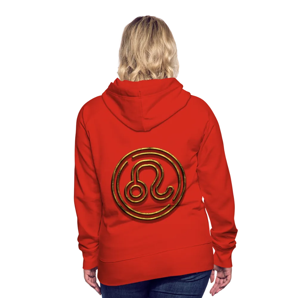 Leo 3D Gold Women’s Premium Hoodie