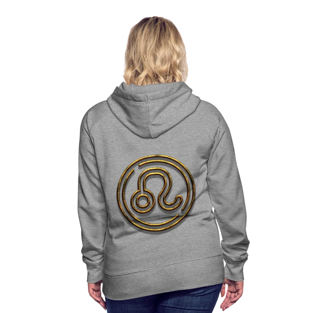 Leo 3D Gold Women’s Premium Hoodie