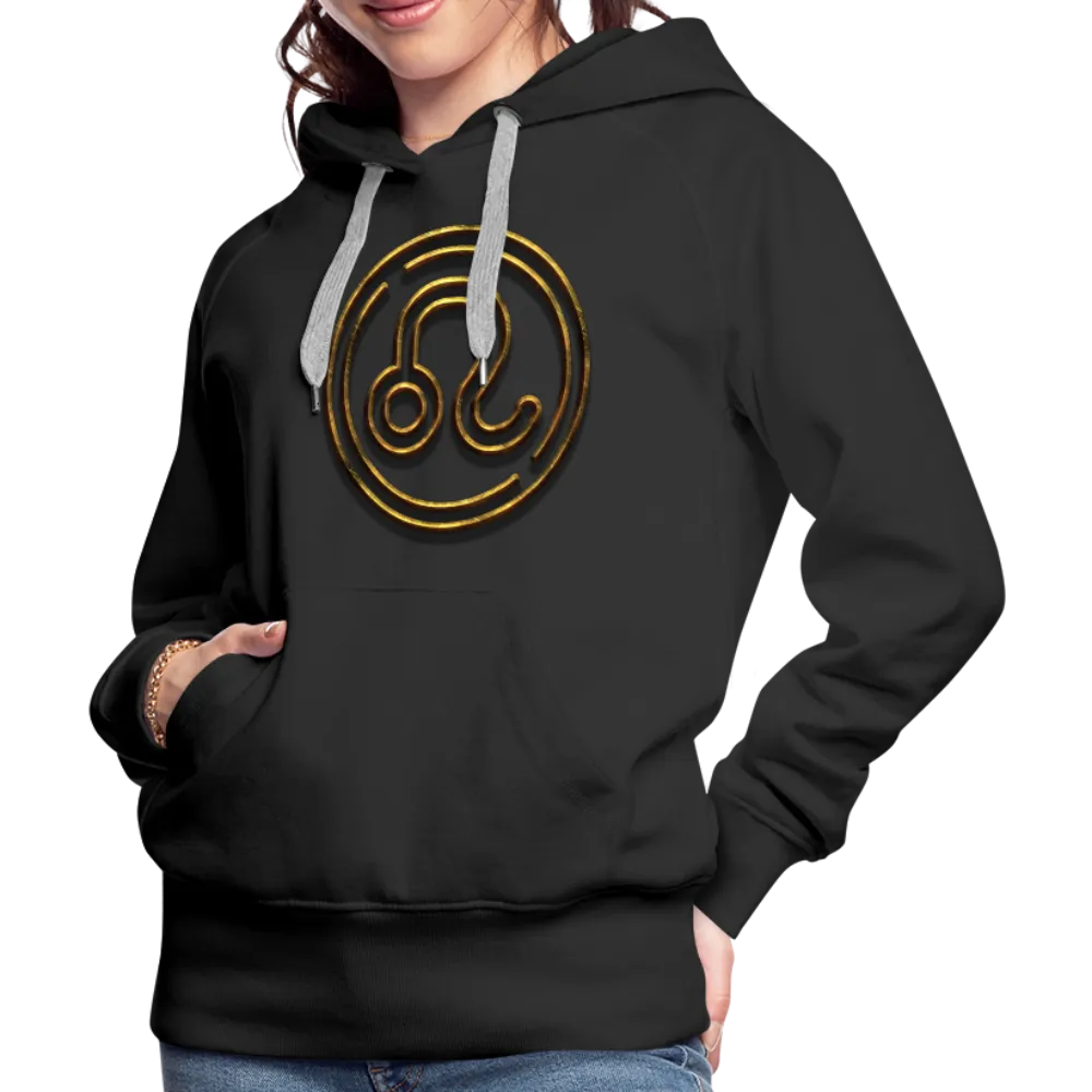 Leo 3D Gold Women’s Premium Hoodie