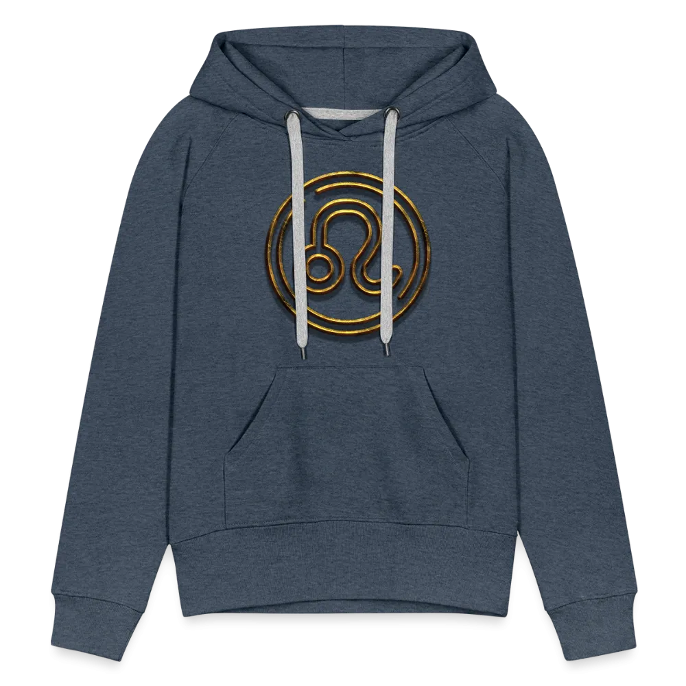 Leo 3D Gold Women’s Premium Hoodie