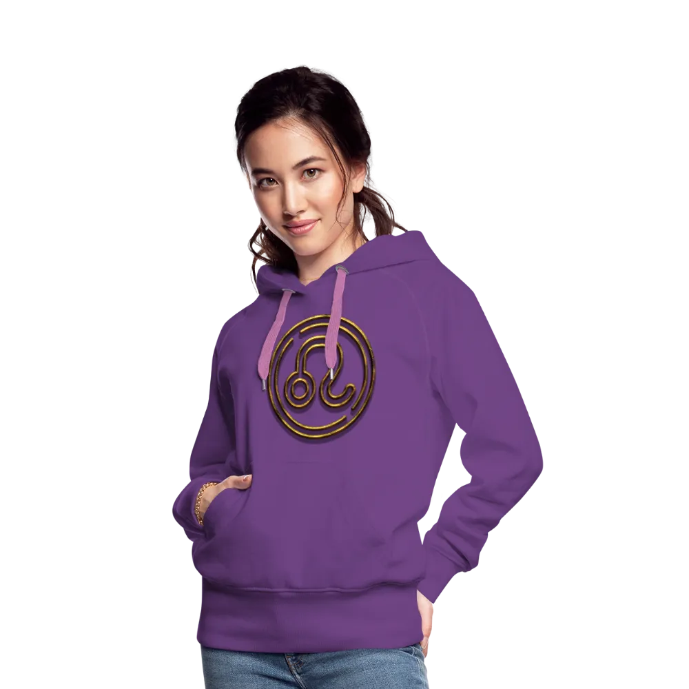 Leo 3D Gold Women’s Premium Hoodie