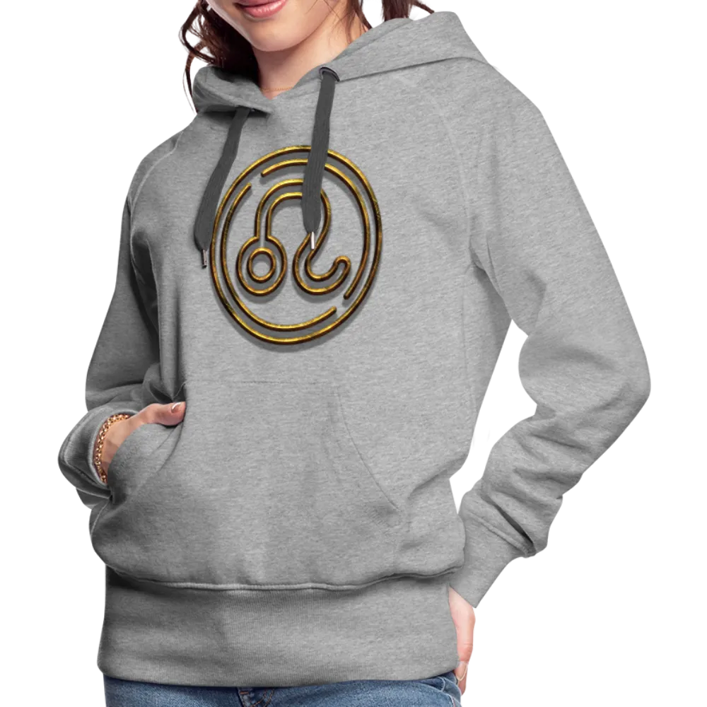 Leo 3D Gold Women’s Premium Hoodie