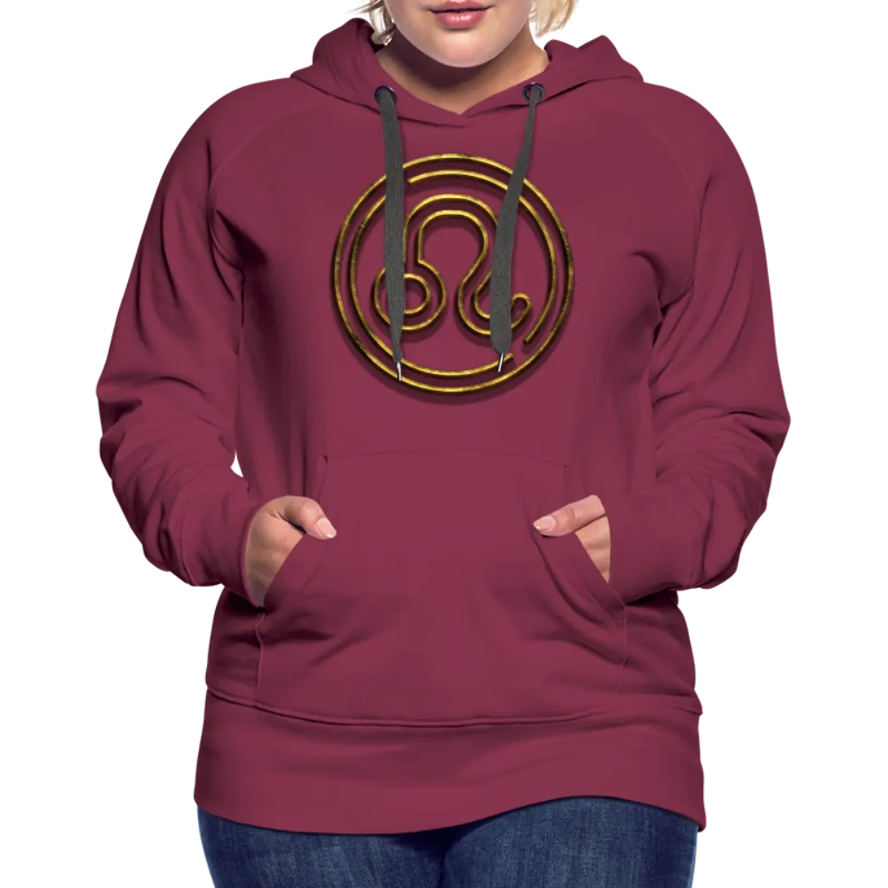 Leo 3D Gold Women’s Premium Hoodie