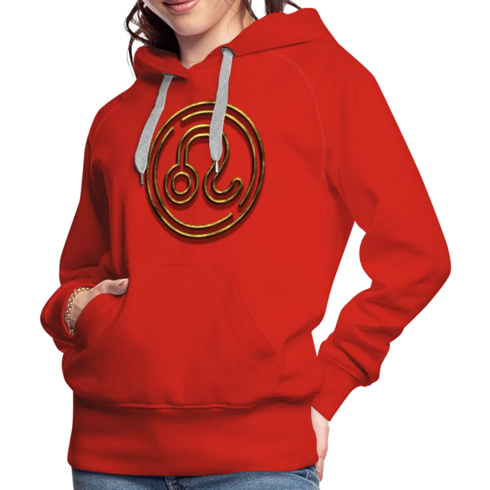 Leo 3D Gold Women’s Premium Hoodie